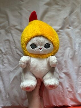 Mofusand Plush Cat Toy with Tempura hat - Cute Soft Pet Plush